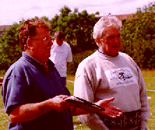 Race officials Keith Fowler and Dave Thompson.