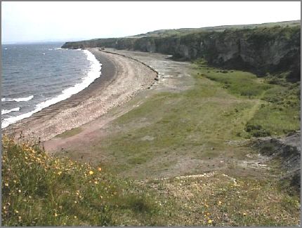 The Durham Coastal Pathway follows the cliffs around the bay and continues south to Hawthorn, Easington,  Horden, Blackhall and Crimdon Dene.